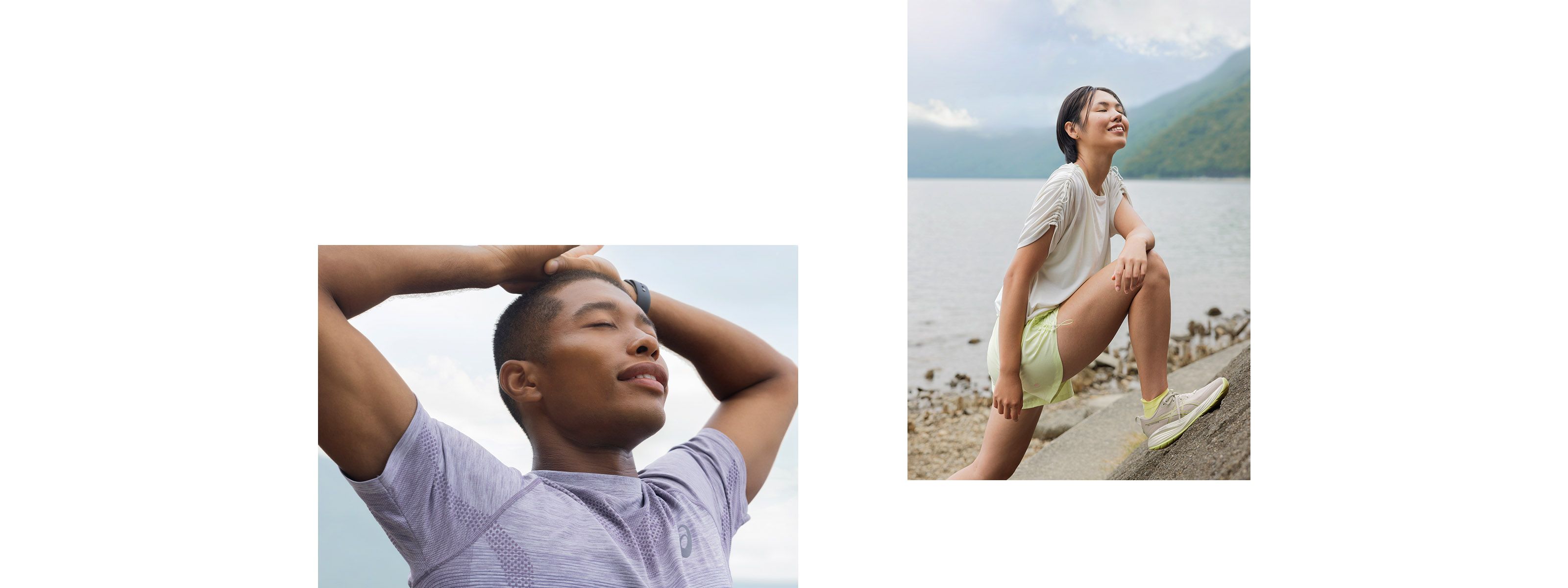 collage of relaxed runners