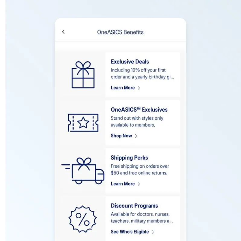 ASICS tap into OneASICS ASICS App