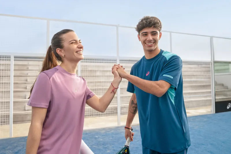 Two ASICS Padel Athletes.