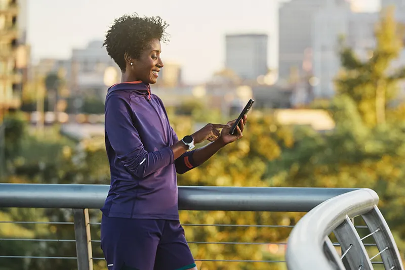 Women looking at her phone