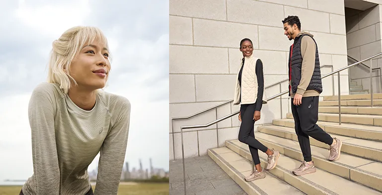 ASICS Athletes going for a run.