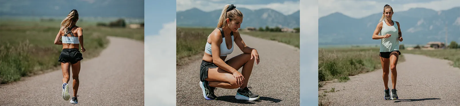 Man sitting on the court wearing ASICS shoes